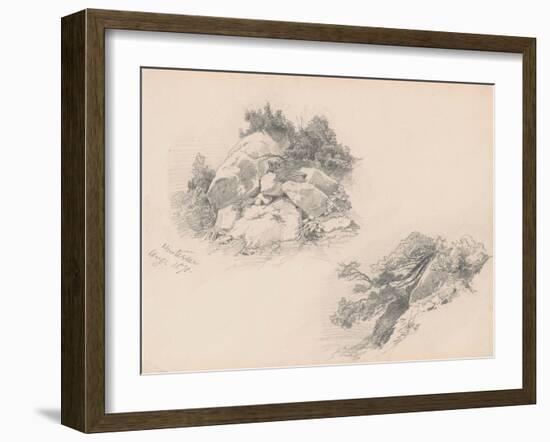 Rocks and Brush, Hintersee, Germany, 1871-John Singer Sargent-Framed Giclee Print