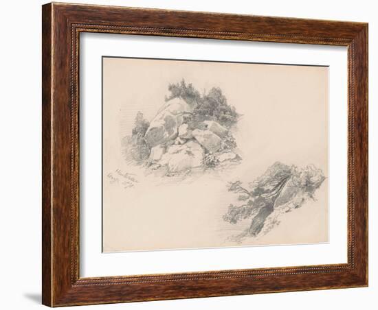 Rocks and Brush, Hintersee, Germany, 1871-John Singer Sargent-Framed Giclee Print