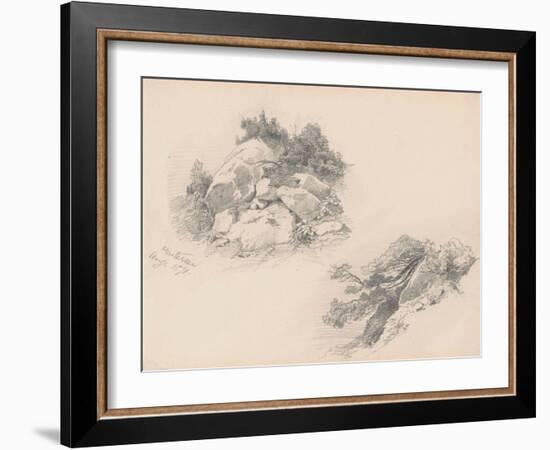 Rocks and Brush, Hintersee, Germany, 1871-John Singer Sargent-Framed Giclee Print
