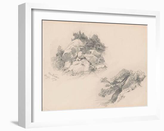 Rocks and Brush, Hintersee, Germany, 1871-John Singer Sargent-Framed Giclee Print