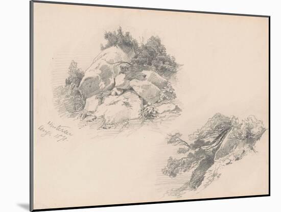 Rocks and Brush, Hintersee, Germany, 1871-John Singer Sargent-Mounted Giclee Print