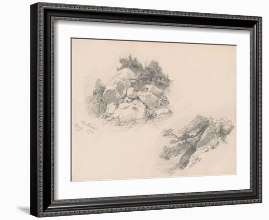 Rocks and Brush, Hintersee, Germany, 1871-John Singer Sargent-Framed Giclee Print