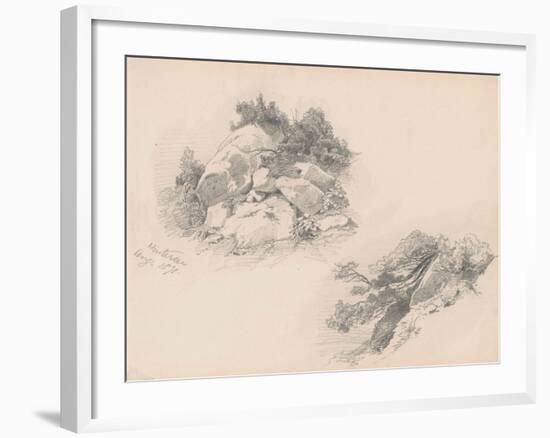 Rocks and Brush, Hintersee, Germany, 1871-John Singer Sargent-Framed Giclee Print