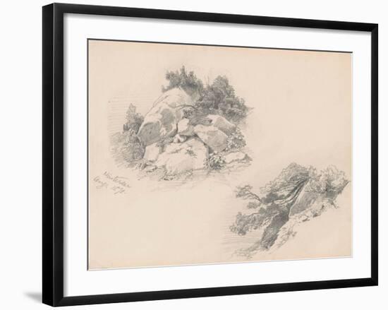 Rocks and Brush, Hintersee, Germany, 1871-John Singer Sargent-Framed Giclee Print