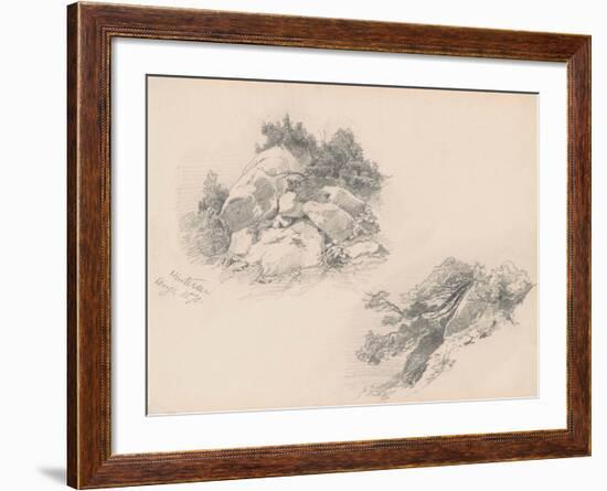 Rocks and Brush, Hintersee, Germany, 1871-John Singer Sargent-Framed Giclee Print