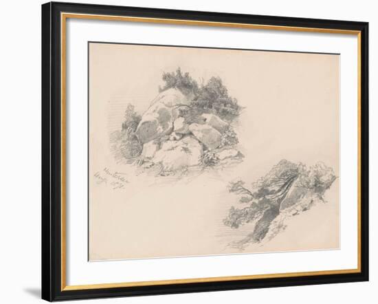 Rocks and Brush, Hintersee, Germany, 1871-John Singer Sargent-Framed Giclee Print