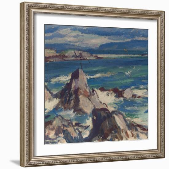 Rocks and Sea, Iona-Samuel John Peploe-Framed Giclee Print