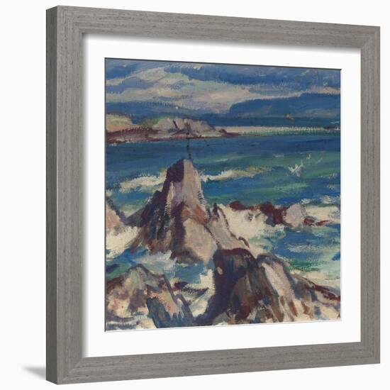 Rocks and Sea, Iona-Samuel John Peploe-Framed Giclee Print