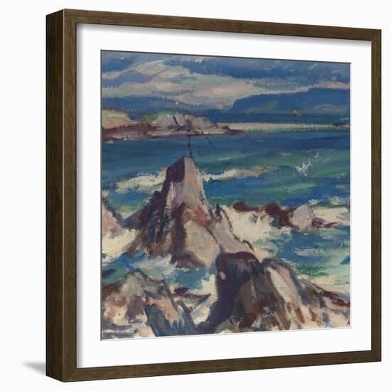 Rocks and Sea, Iona-Samuel John Peploe-Framed Giclee Print