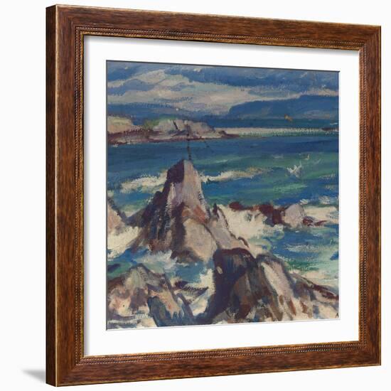 Rocks and Sea, Iona-Samuel John Peploe-Framed Giclee Print