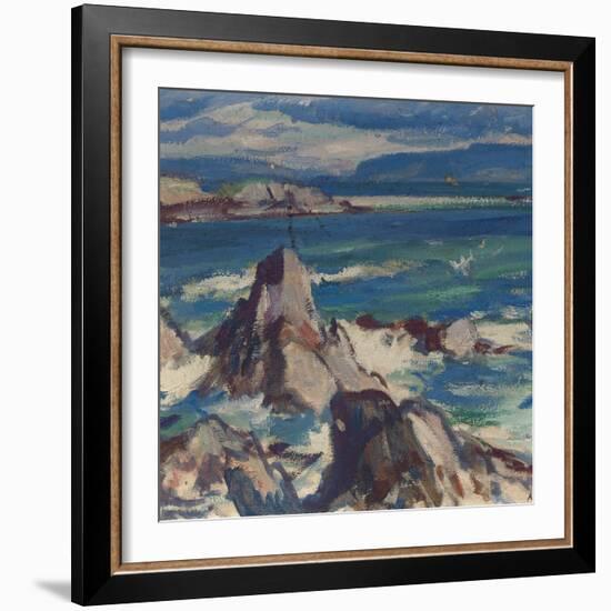 Rocks and Sea, Iona-Samuel John Peploe-Framed Giclee Print