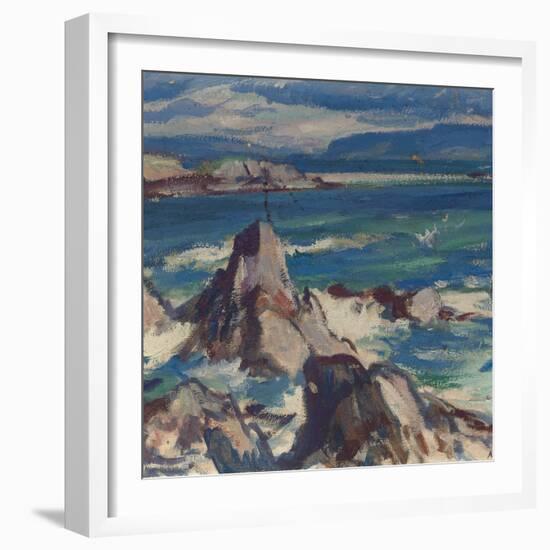 Rocks and Sea, Iona-Samuel John Peploe-Framed Giclee Print