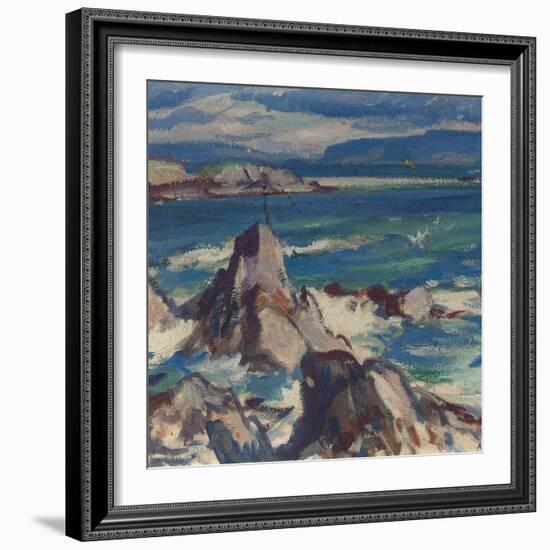 Rocks and Sea, Iona-Samuel John Peploe-Framed Giclee Print