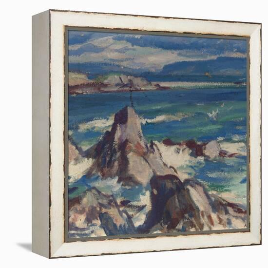 Rocks and Sea, Iona-Samuel John Peploe-Framed Premier Image Canvas