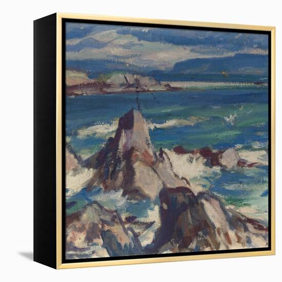 Rocks and Sea, Iona-Samuel John Peploe-Framed Premier Image Canvas