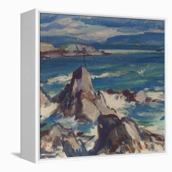 Rocks and Sea, Iona-Samuel John Peploe-Framed Premier Image Canvas