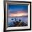 Rocks and Sea Stacks at Nugget Point Otago New Zealand, Sunrise-Travellinglight-Framed Photographic Print