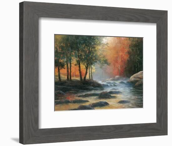 Rocks and Stream-YC Chiu-Framed Art Print