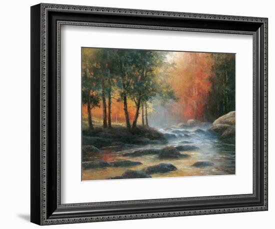 Rocks and Stream-YC Chiu-Framed Art Print