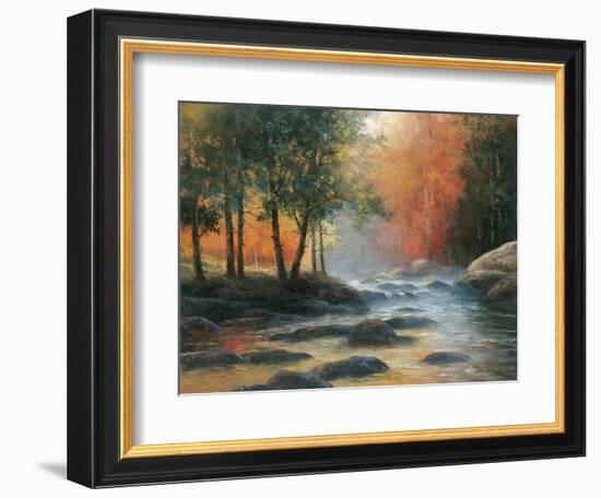 Rocks and Stream-YC Chiu-Framed Art Print