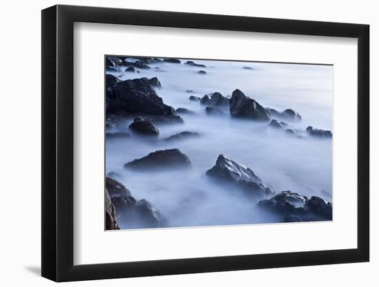 Rocks and Surf at Wallis Sands State Park in Rye, New Hampshire-Jerry & Marcy Monkman-Framed Photographic Print