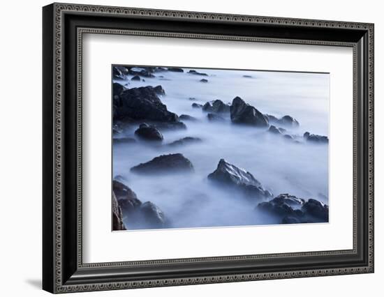 Rocks and Surf at Wallis Sands State Park in Rye, New Hampshire-Jerry & Marcy Monkman-Framed Photographic Print