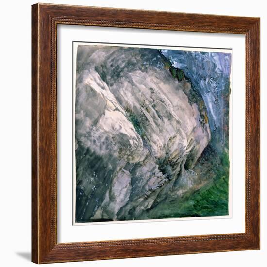 Rocks and Vegetation at Chamouni, 1854-John Ruskin-Framed Giclee Print