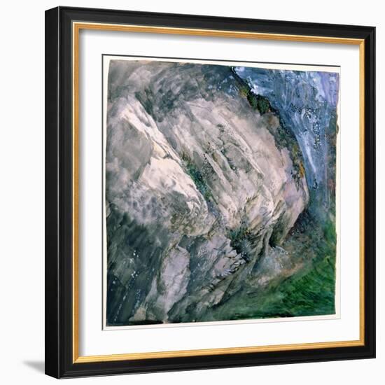 Rocks and Vegetation at Chamouni, 1854-John Ruskin-Framed Giclee Print