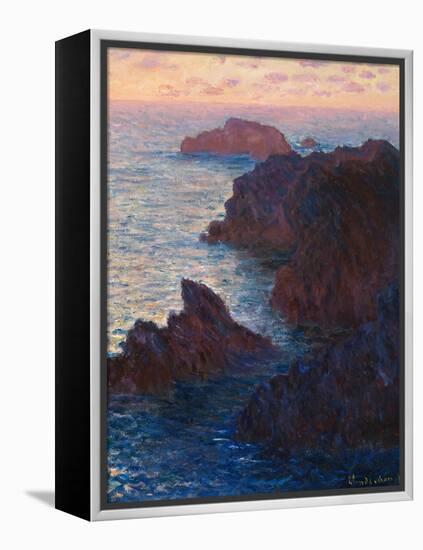 Rocks at Bell-Ile, Port-Domois, 1886-Claude Monet-Framed Premier Image Canvas