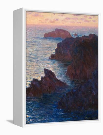 Rocks at Bell-Ile, Port-Domois, 1886-Claude Monet-Framed Premier Image Canvas