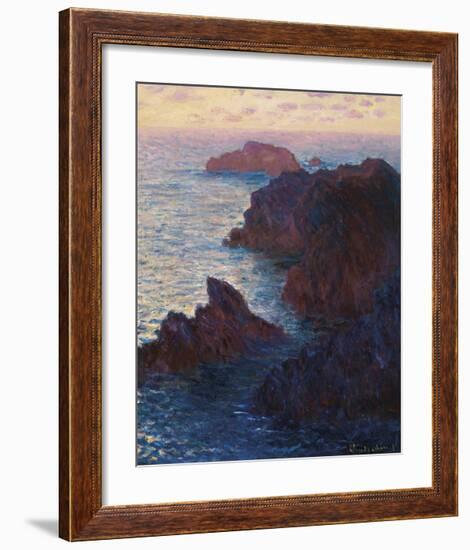 Rocks at Belle-Isle, Port-Domois, 1886-Claude Monet-Framed Premium Giclee Print