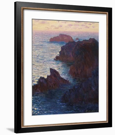 Rocks at Belle-Isle, Port-Domois, 1886-Claude Monet-Framed Premium Giclee Print