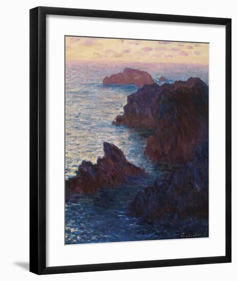 Rocks at Belle-Isle, Port-Domois, 1886-Claude Monet-Framed Premium Giclee Print