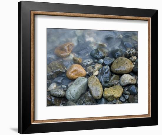 Rocks at edge of river, Eagle Falls, Snohomish County, Washington State, USA-Corey Hilz-Framed Photographic Print