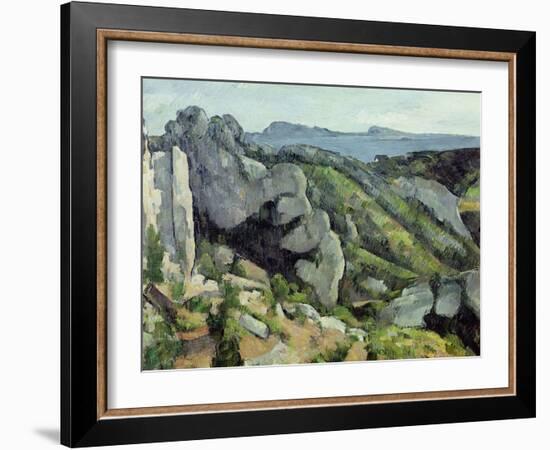 Rocks at L'Estaque, 1879-82-Paul Cézanne-Framed Giclee Print