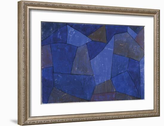 Rocks at Night (Felsen in der Nacht)-Paul Klee-Framed Premium Giclee Print