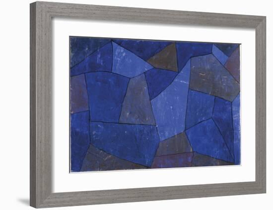 Rocks at Night (Felsen in der Nacht)-Paul Klee-Framed Premium Giclee Print