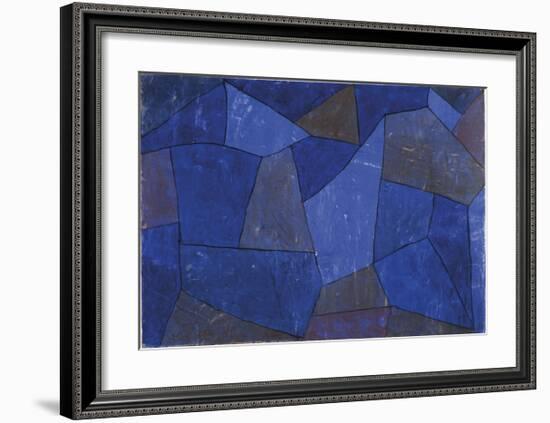 Rocks at Night (Felsen in der Nacht)-Paul Klee-Framed Premium Giclee Print