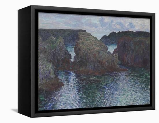 Rocks at Port-Goulphar, Belle-Île, 1886-Claude Monet-Framed Premier Image Canvas