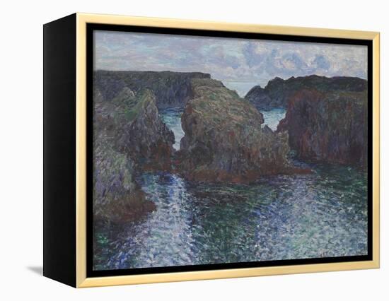 Rocks at Port-Goulphar, Belle-Île, 1886-Claude Monet-Framed Premier Image Canvas