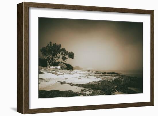 Rocks by Water-Pixie Pics-Framed Photographic Print