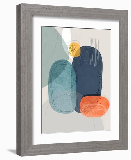 Rocks Duo 01-Ishita Banerjee-Framed Art Print