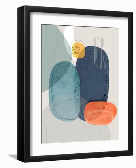 Rocks Duo 01-Ishita Banerjee-Framed Art Print