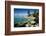 Rocks in a lake with mountain range in the background, Lake Tahoe, California, USA-Panoramic Images-Framed Photographic Print