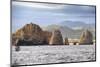 Rocks in the Sea, Cabo San Lucas, Mexico-George Oze-Mounted Photographic Print