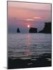 Rocks in the Sea, Sundown-Thonig-Mounted Photographic Print