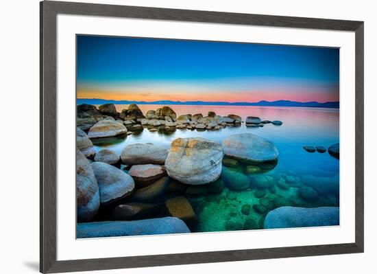 Rocks Lake Tahoe Sierra Nevada-null-Framed Art Print