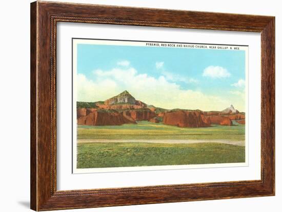 Rocks Near Gallup, New Mexico-null-Framed Art Print