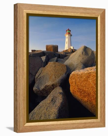 Rocks near Peggy's Cove Light-Ron Watts-Framed Premier Image Canvas