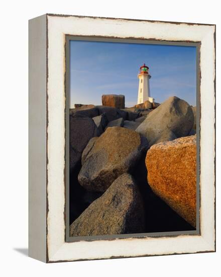 Rocks near Peggy's Cove Light-Ron Watts-Framed Premier Image Canvas